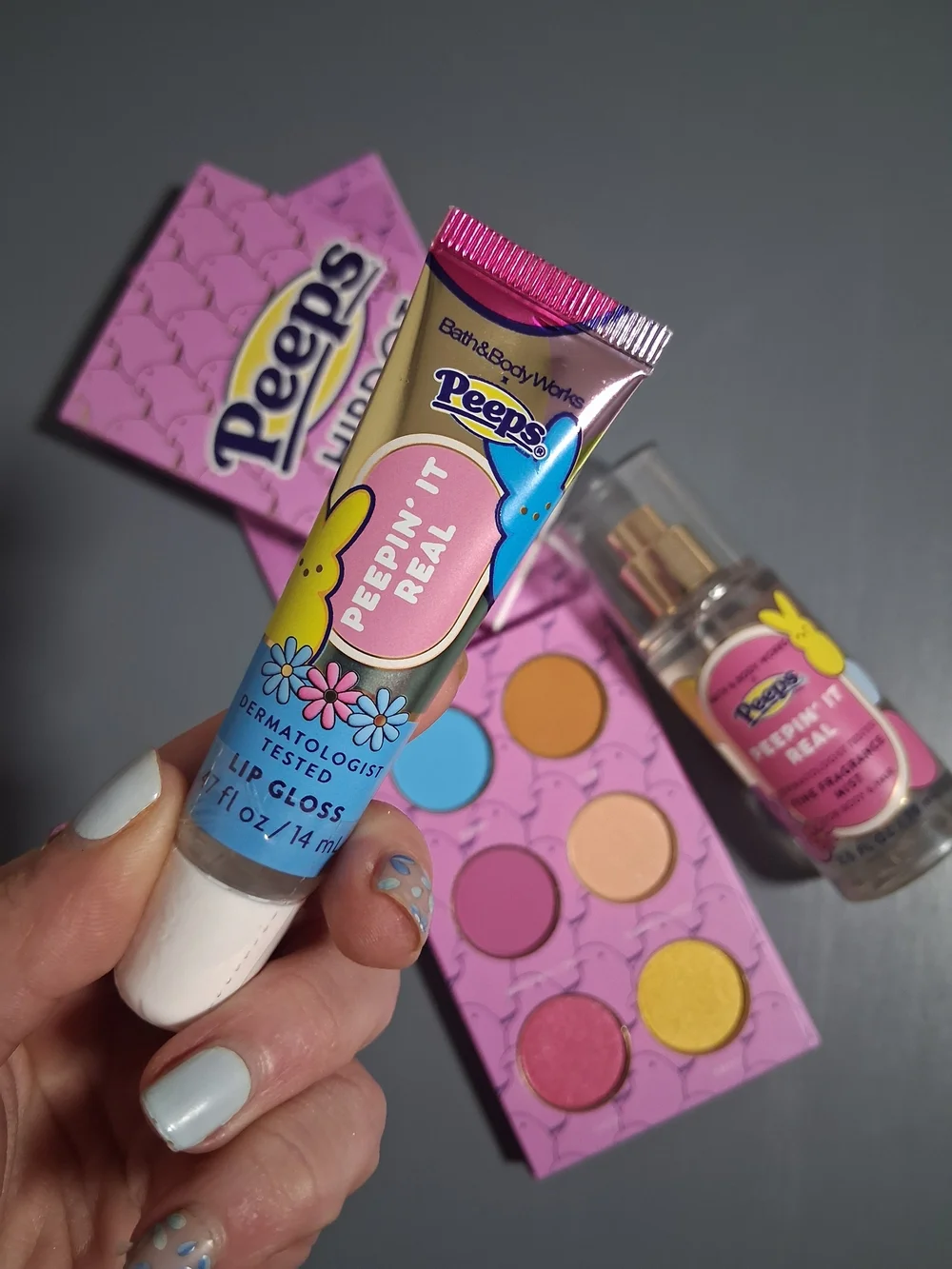 Peeps Hip Dot Eyeshadow Palette – B&BW Peepin It Real Gloss & Hair & Body Mist